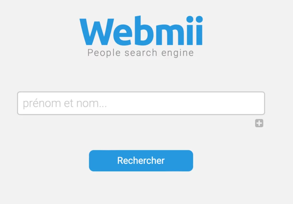 Accueil Webmii pour gérer sa e-réputation (image renvoyée par le web)