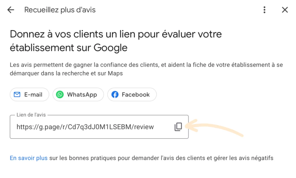 Recueillir plus avis Google pour faire une affiche avis Google