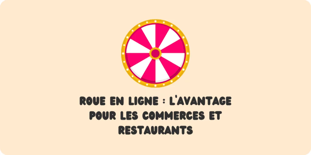 Roue en ligne pour commerce Roue en ligne pour restaurant Roue de la fortune